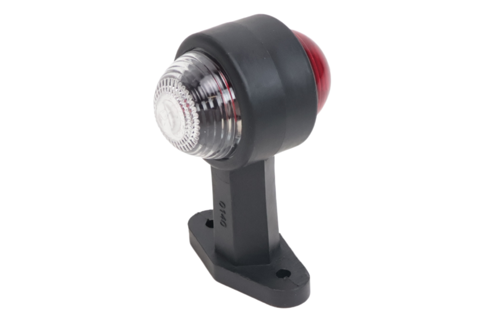Cantonal Breedtelicht rood/wit 120 mm recht