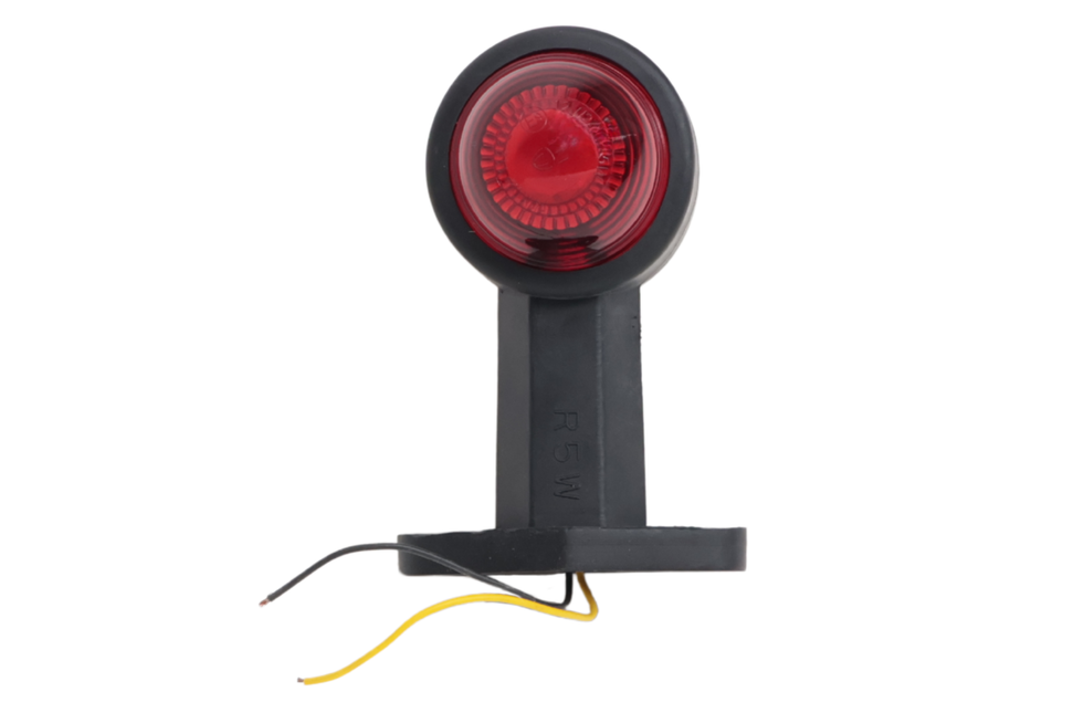 Cantonal Breedtelicht rood/wit 120 mm recht