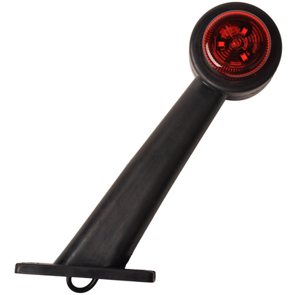 Cantonal Breedtelicht rood/wit - 45 graden - LED - 12/24 Volt