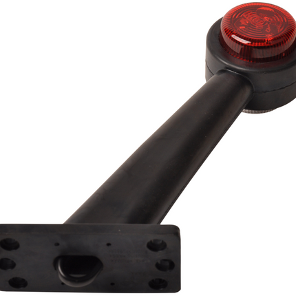 Cantonal Breedtelicht rood/wit - 45 graden - LED - 12/24 Volt