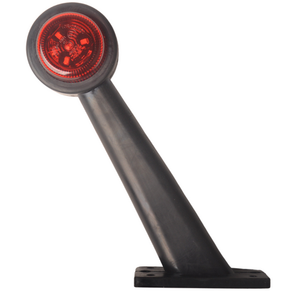 Cantonal Breedtelicht rood/wit - 45 graden - LED - 12/24 Volt