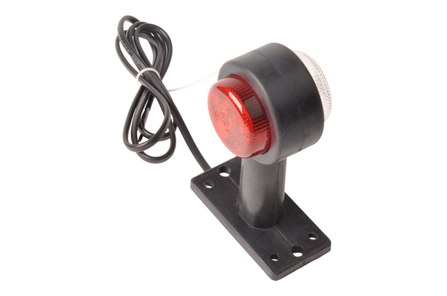 Cantonal Breedtelicht rood/wit LED 12-24v