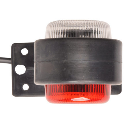 Cantonal Breedtelicht rood/wit LED 12-24v
