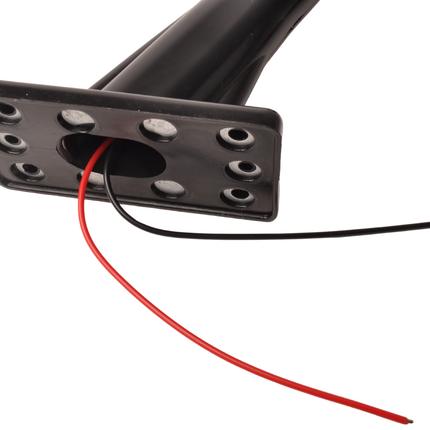 Cantonal Breedtelicht Rood/Wit licht 19 cm lang in schuine hoek - 2 stuks - links en rechts - LED