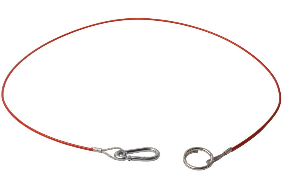 Cantonal Breekkabel 140 cm knijphaak + ring (rood)