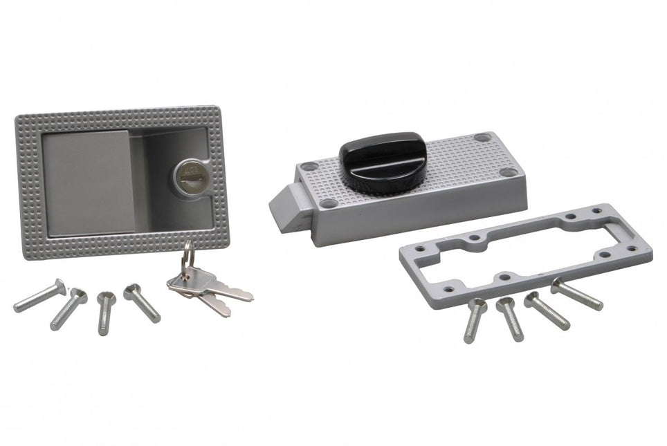 Cantonal Caravan slot binnen en buitenzijde aluminium - met greep