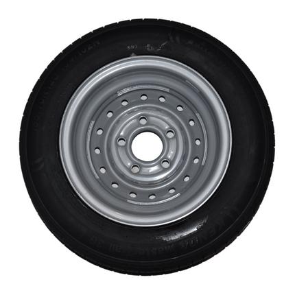 Cantonal Compleet 12 inch wiel - 155/70R12C band + velg - mercedes steek: 5x112 - 900 kg - 67 mm naafdiameter