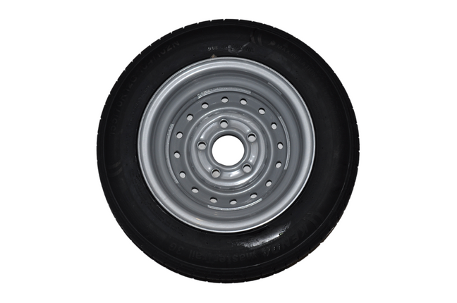 Cantonal Compleet 12 inch wiel - 155/70R12C band + velg - mercedes steek: 5x112 - 900 kg - 67 mm naafdiameter