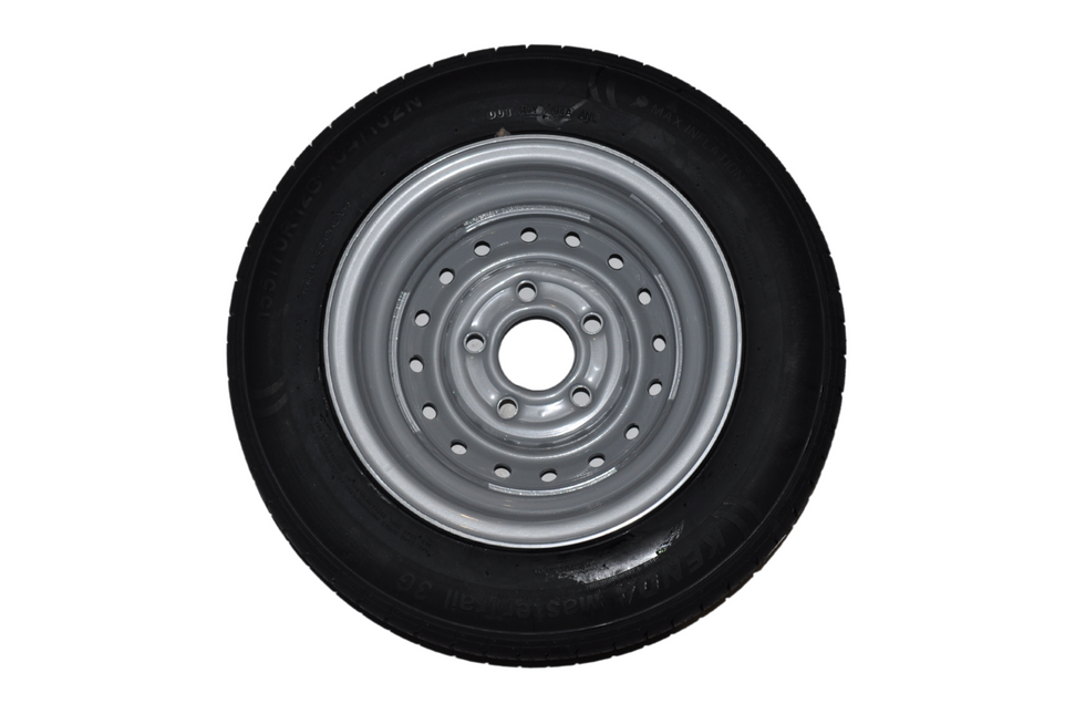 Cantonal Compleet 12 inch wiel - 155/70R12C band + velg - mercedes steek: 5x112 - 900 kg - 67 mm naafdiameter