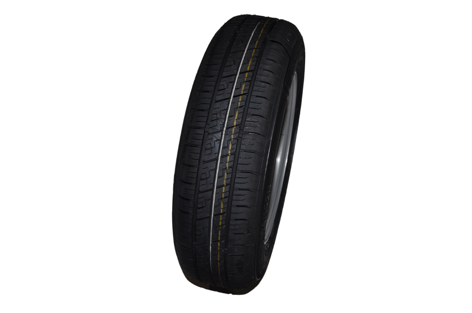 Cantonal Compleet 12 inch wiel - 155/70R12C band + velg - mercedes steek: 5x112 - 900 kg - 67 mm naafdiameter