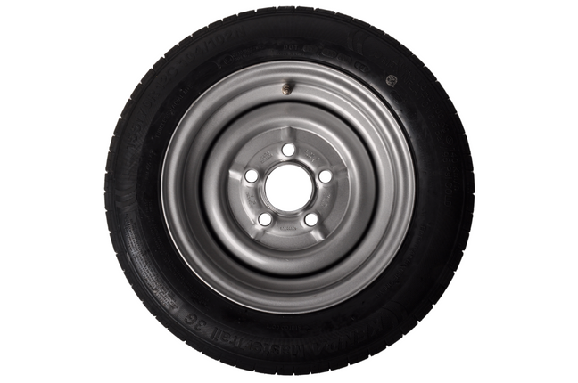 Cantonal Compleet 12 inch wiel - 155/70R12C band + velg - mercedes steek: 5x112 - 900 kg - 67 mm naafdiameter