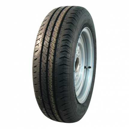 Cantonal Compleet 12 inch wiel - 155/70R12C  band + velg - opel steek: 4x100 - 450 kg -  60 mm asgat/naafdiameter