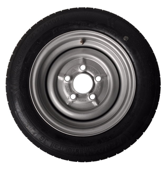 Cantonal Compleet aanhanger wiel - 155/70R12C - steekmaat: 5x112 - draagvermogen: 900 kg - naafdiameter: 67 mm