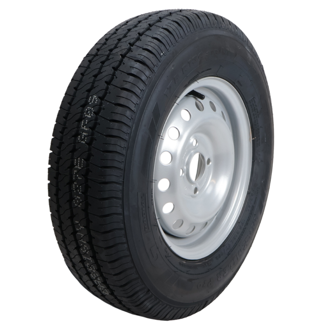 Cantonal Compleet aanhanger wiel - 175R13 - steekmaat: 4x100 - draagvermogen: 650  kg - naafdiameter: 57 mm