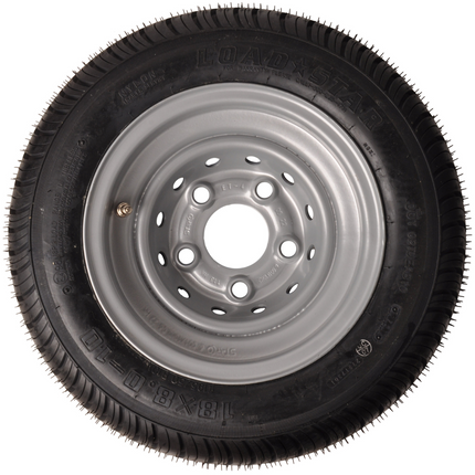 Cantonal Compleet aanhanger wiel - 18x8.00-10 / 195/50B10 - steekmaat: 5x112 - draagvermogen: 750 kg - naafdiameter: 67 mm - 8PR