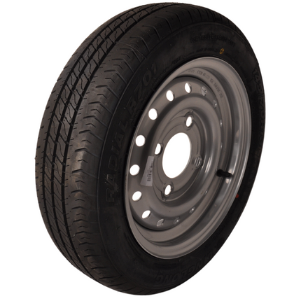 Cantonal Compleet wiel - 145/70R13  band + velg - steek: 4x130 - draagvermogen 375 kg -  85 mm naafdiameter