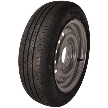 Cantonal Compleet wiel - 145/70R13  band + velg - steek: 4x130 - draagvermogen 375 kg -  85 mm naafdiameter