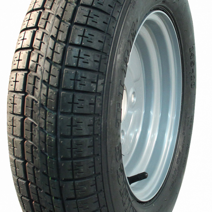 Cantonal Compleet wiel - 145/80-10 band + velg - franse steek: 4x115 - 4PR - draagvermogen 375 kg - naafdiameter 85 mm