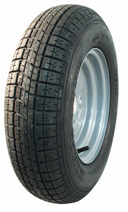 Cantonal Compleet wiel - 145/80-10 band + velg - franse steek: 4x115 - 4PR - draagvermogen 375 kg - naafdiameter 85 mm