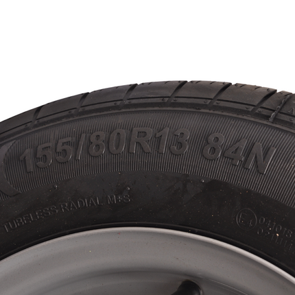 Cantonal Compleet wiel - 155R13  band + velg - steekmaat 4x130 - draagvermogen 500  kg -  85 mm naafdiameter
