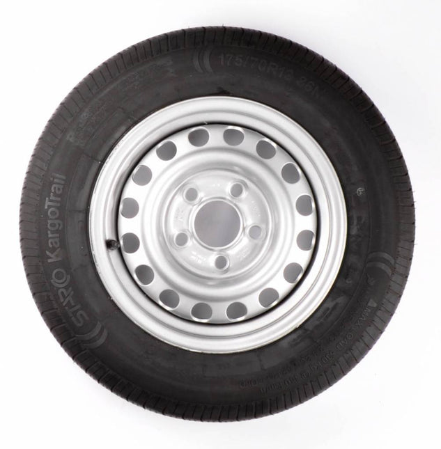 Cantonal Compleet wiel 175/70R13 band + velg - mercedes steek 5x112 - draagvermogen 530 kg - 67 mm naafdiameter
