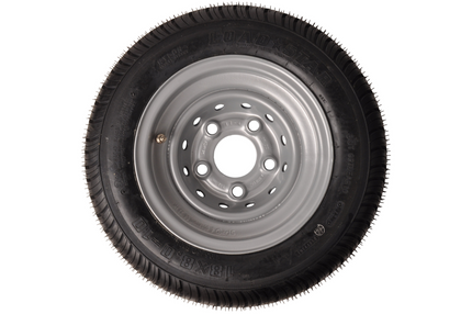 Cantonal Compleet  wiel - 18x8.00-10 / 195/50B10 band + velg - mercedes steek: 5x112 - draagvermogen 750 kg - 8PR - naafdiameter 67 mm