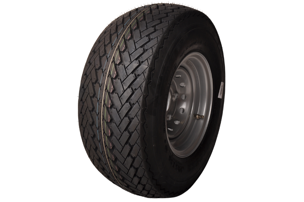 Cantonal Compleet wiel - 20.5x8.00-10 band + velg - mercedes steek 5x112 - draagvermogen 750 kg - 8PR  - naafdiameter 67 mm