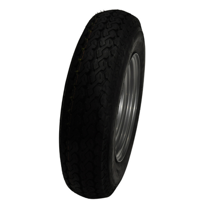 Cantonal Compleet wiel - 4.50-10 band + velg - opel steek: 4x100 - draagvermogen 400 kg - 6PR - naafdiameter 60 mm