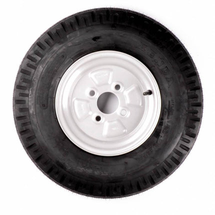Cantonal Compleet wiel - 5.00-10 band + velg - opel steek: 4x100 - draagvermogen 440 kg - 6PR - naafdiameter 60 mm