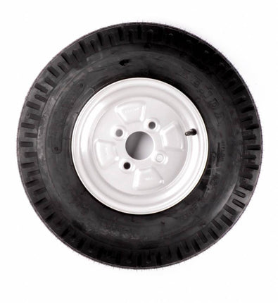 Cantonal Compleet wiel - 5.00-10 band + velg - opel steek: 4x100 - draagvermogen 440 kg - 6PR - naafdiameter 60 mm