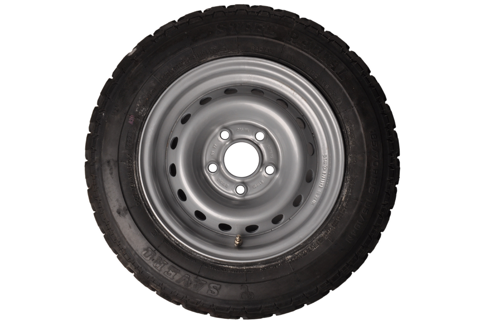 Cantonal Compleet wiel met offroad profiel 185/70R13 band + velg - Mercedes steek 5x112 - draagvermogen 950 kg - naafdiameter 67 mm