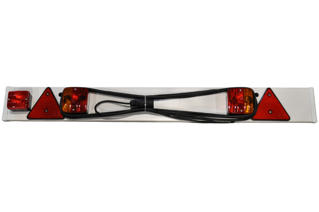 Cantonal Complete lichtbalk voor aanhanger met 9 meter kabel - 122 cm - 7 polig