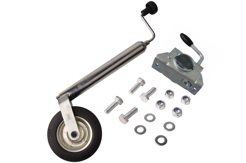 Cantonal Complete neuswiel set - 48 mm - bestaande uit neuswiel, neuswiel klem en bevestigingsmaterialen