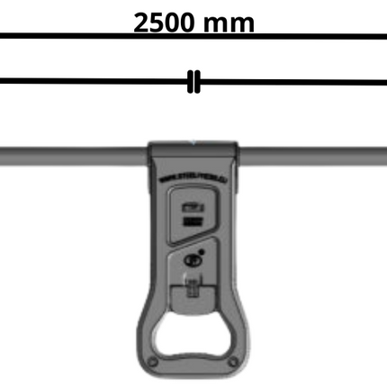 Cantonal Container/draaistangsluiting met handvat - inclusief stang