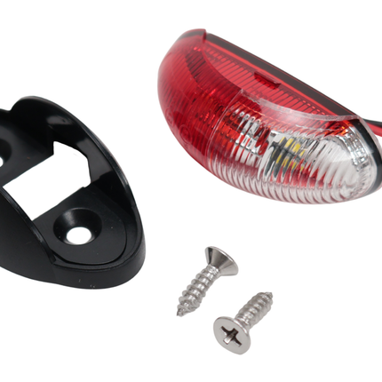 Cantonal Design breedtelamp rood/wit LED op houder