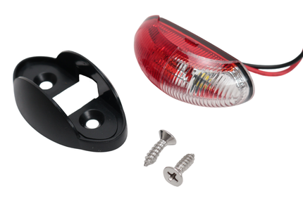 Cantonal Design breedtelamp rood/wit LED op houder