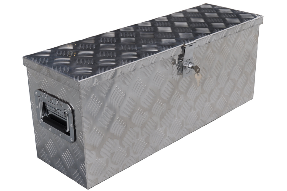 Cantonal Disselkist aluminium traanplaat 760x235x300 mm - vlinderslot