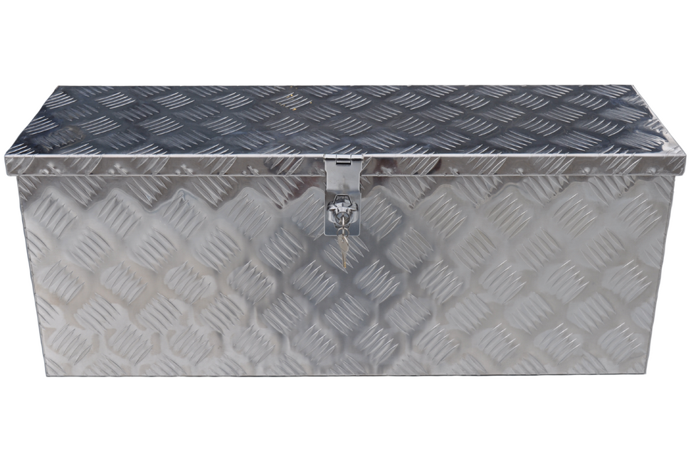 Cantonal Disselkist aluminium traanplaat 760x235x300 mm - vlinderslot