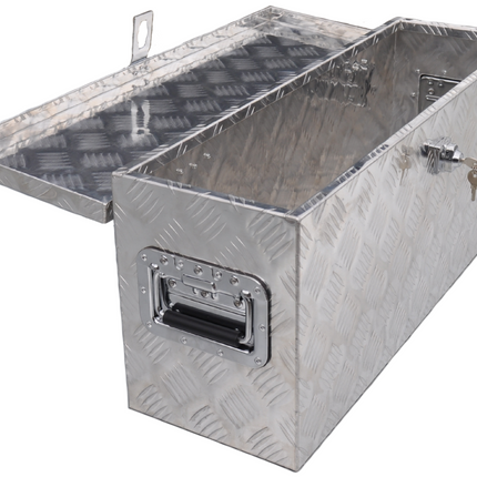 Cantonal Disselkist aluminium traanplaat 760x235x300 mm - vlinderslot