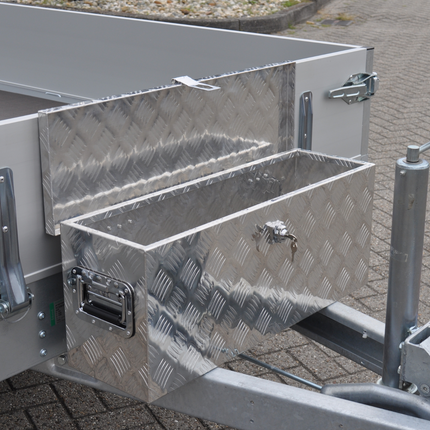 Cantonal Disselkist aluminium traanplaat 760x235x300 mm - vlinderslot