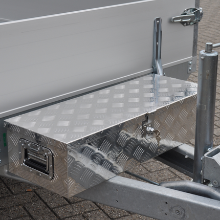 Cantonal Disselkist aluminium traanplaat 800x300x190 mm - vlinderslot