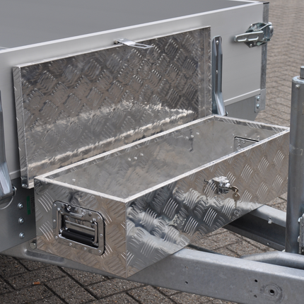 Cantonal Disselkist aluminium traanplaat 800x300x190 mm - vlinderslot