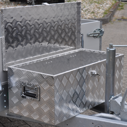 Cantonal Disselkist aluminium traanplaat 840x400x310 mm - vlinderslot