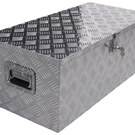 Cantonal Disselkist aluminium traanplaat 840x400x310 mm - vlinderslot