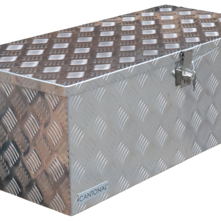 Cantonal Disselkist aluminium traanplaat 840x400x310 mm - vlinderslot
