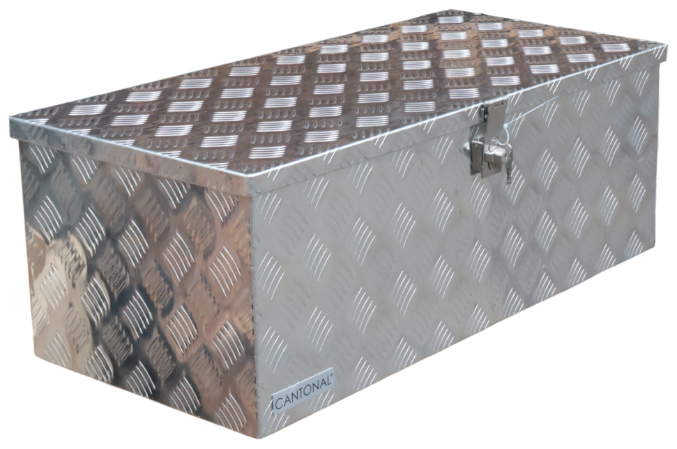 Cantonal Disselkist aluminium traanplaat 840x400x310 mm - vlinderslot