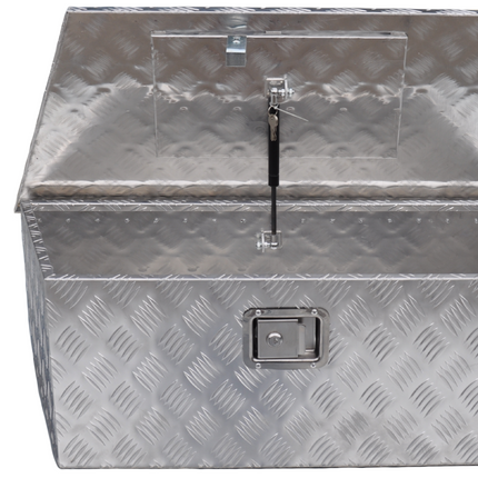 Cantonal Disselkist aluminium traanplaat 900/660x350x300 mm - inbouwslot - automatische klep