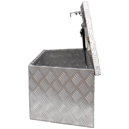 Cantonal Disselkist aluminium traanplaat 900/660x350x300 mm - inbouwslot - automatische klep