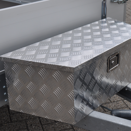 Cantonal Disselkist aluminium traanplaat 900/660x350x300 mm - inbouwslot - automatische klep