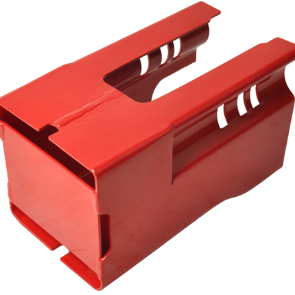 Cantonal Disselslot koker Cantonal - rood - staal - incl. RVS discusslot met 2 sleutels